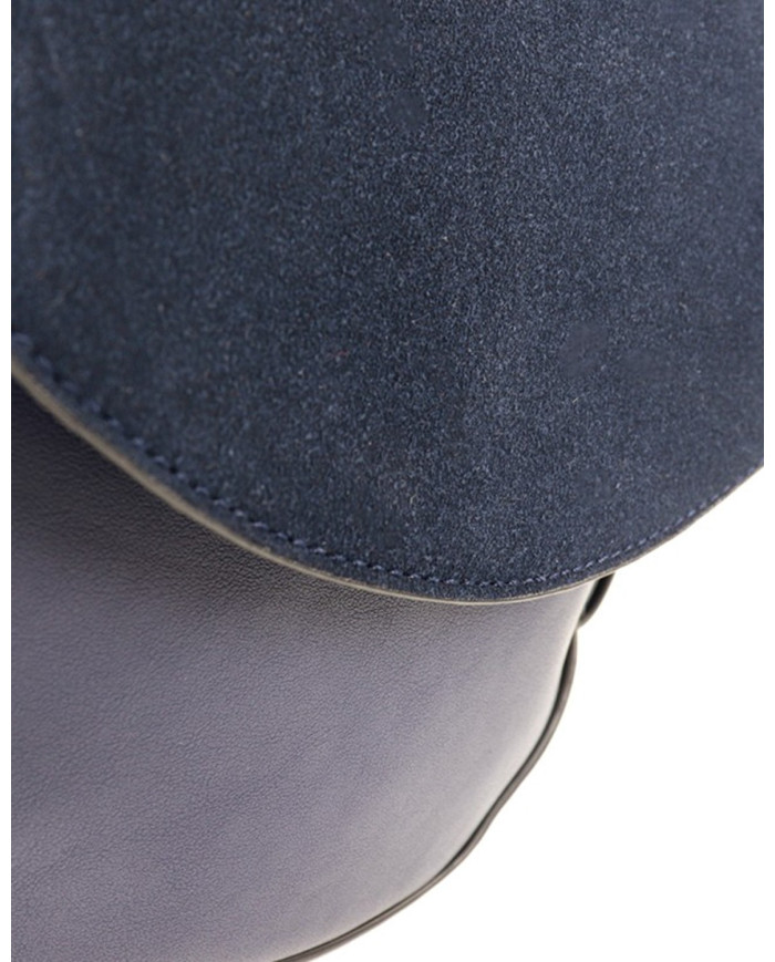 Mala de Senhora Azul Tiracolo de Linhas Ovais