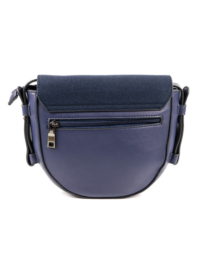 Blue Lady Bag Oval Line Stripe