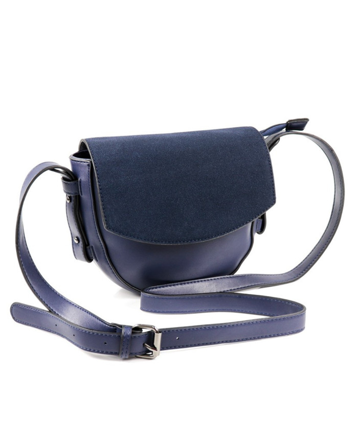 Blue Lady Bag Oval Line Stripe