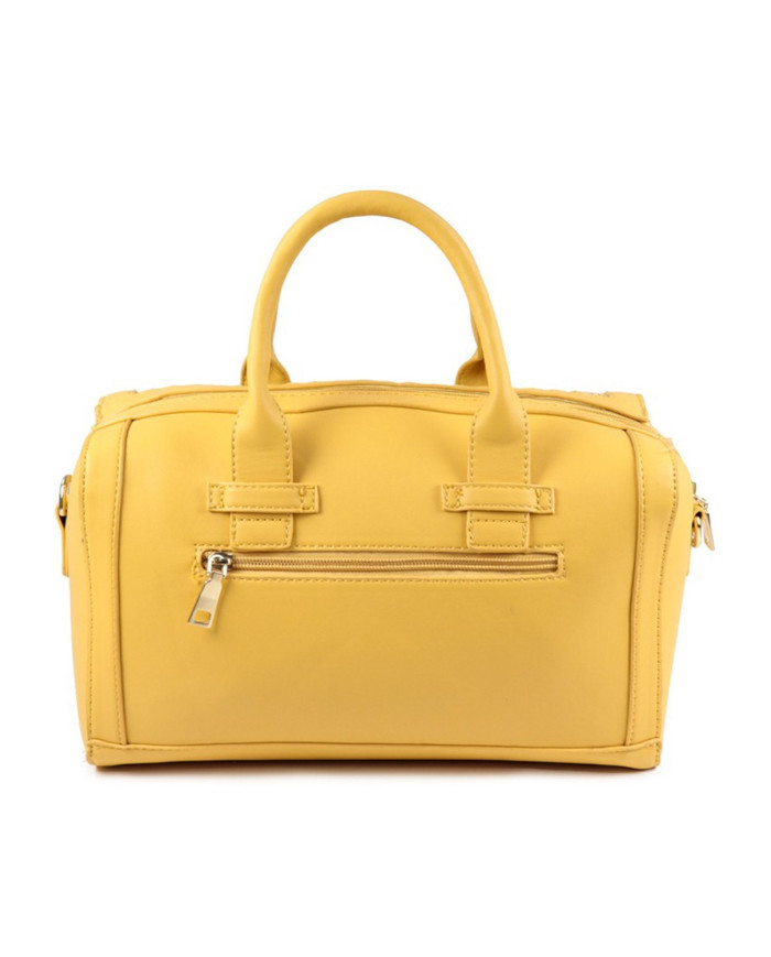 Mala Amarela de Senhora de Mão para Praia