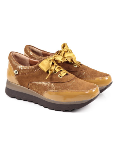 Desportivos Camel de Mulher Ginova com Atacador