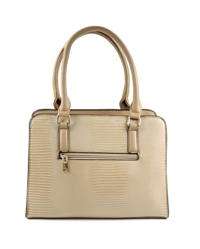 Mala Taupe de Senhora com Porta Cartões