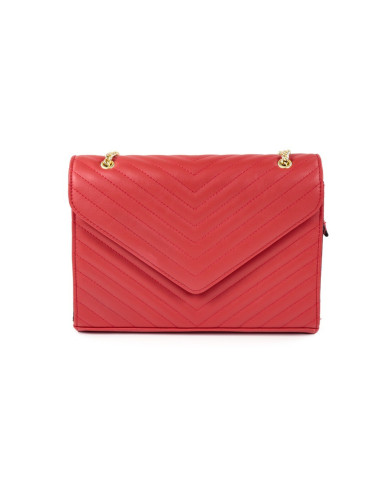 Mala Vermelha de Senhora Retangular com Tiracolo