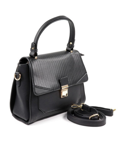 Black Hand Lady Bag with Texture in the Aba