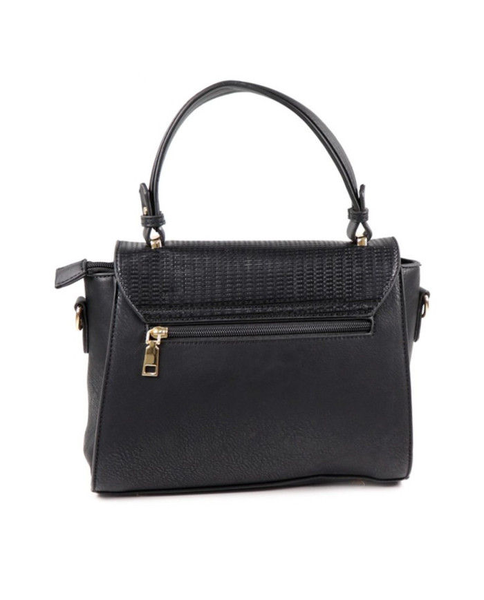 Black Hand Lady Bag with Texture in the Aba