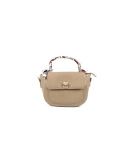 Taupe Hand Lady's Bag with Lence Decorative