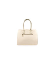 Bolsa de mano Lady Beige con detalle de tela