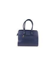 Lady Blue Hand Bag con detalle de tela