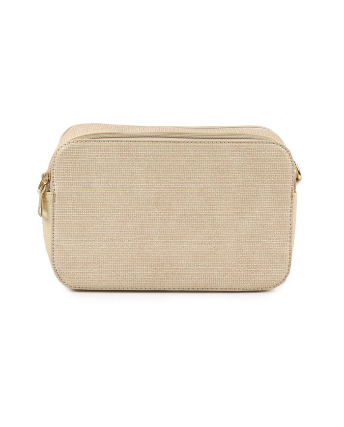 Lady Taupe Bag Tiracolo with Two Partitions