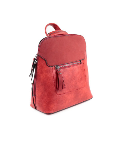 Mochila Vermelha de Senhora com Berloque