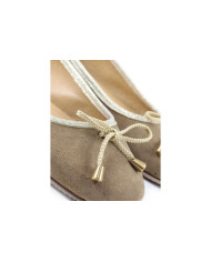 Sabrinas de Senhora Ginova Taupe com Rebordo Brilhante