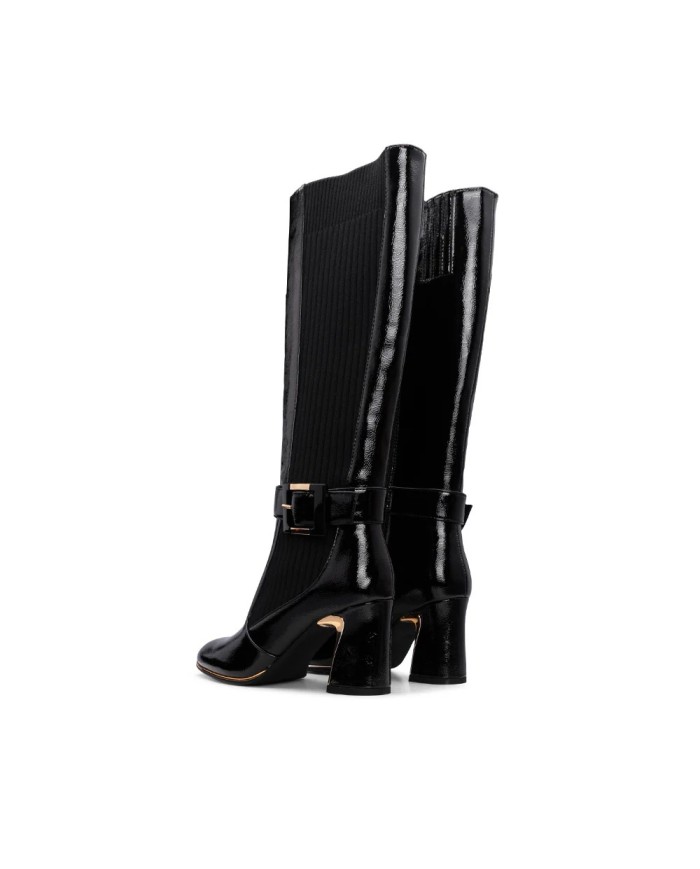 Boot Cano Alto Women Verniz
