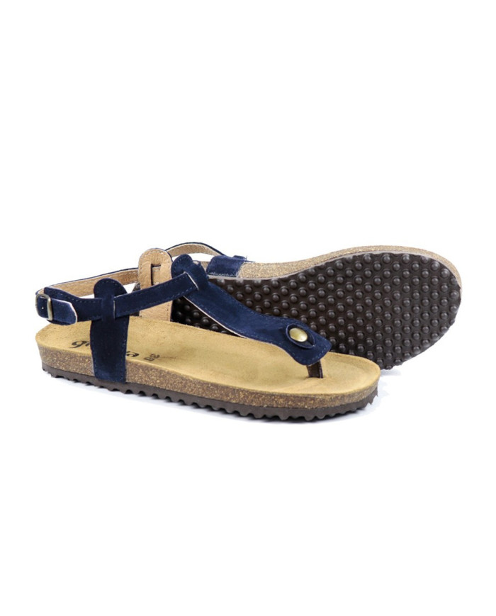 Sandálias Rasas de Senhora Anatómicas Ginova Azuis