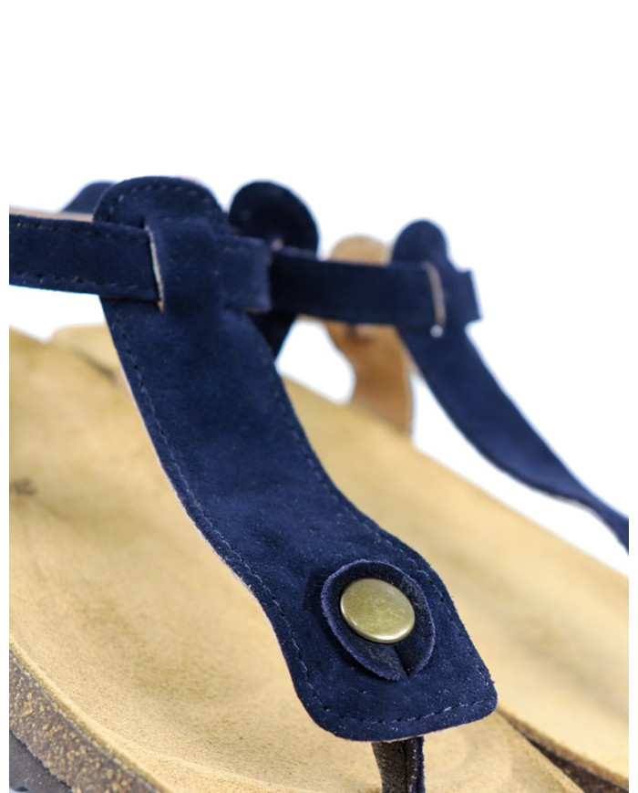 Sandals Rasas de Senhora Anatómicas Ginova Azuis