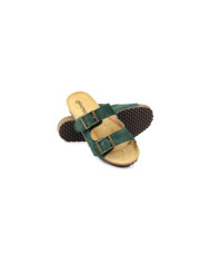 Green Lady Ginova Slippers with Anatomical Insole and Buckles