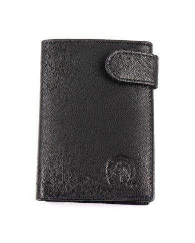 Negro Vertical Man Wallet con Stack