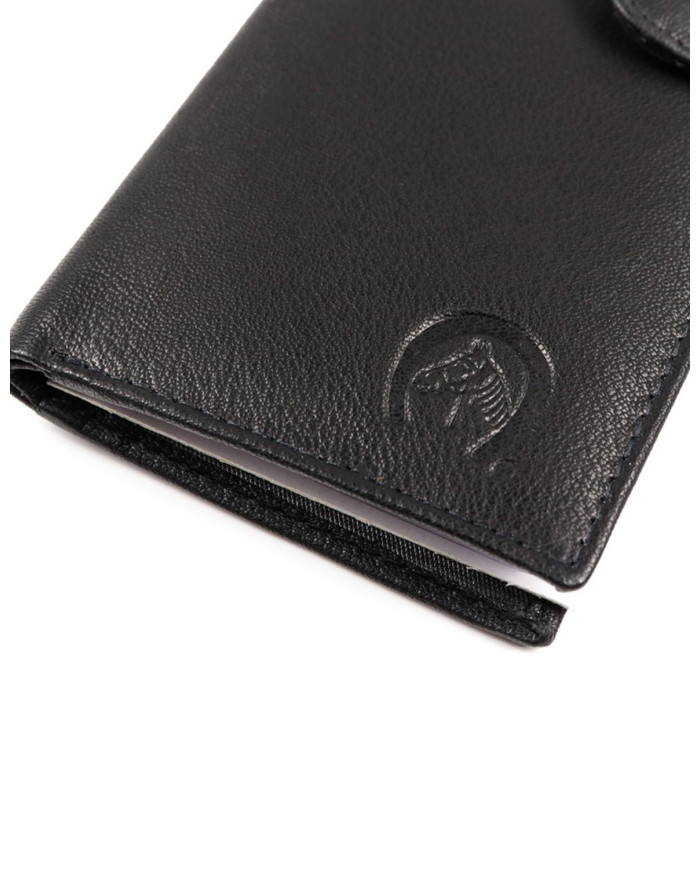Negro Vertical Man Wallet con Stack