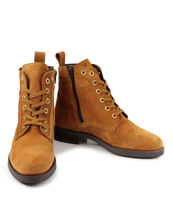 Camel Rasas Ginova Boots in Camurça