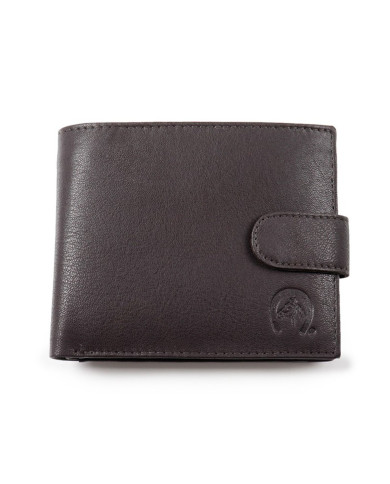 Brown Man Wallet con Presilla