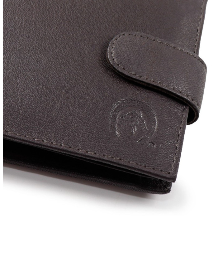 Brown Man Wallet con Presilla