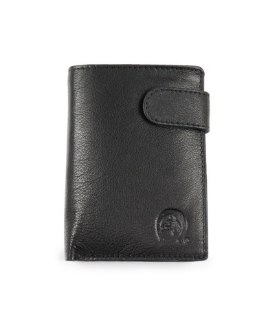 Negro Vertical Man Wallet con Stack