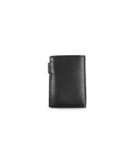 Black Vertical Man Wallet with Stack