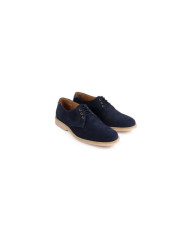 Blue Suede Man Shoes with Wholesalers Ginova