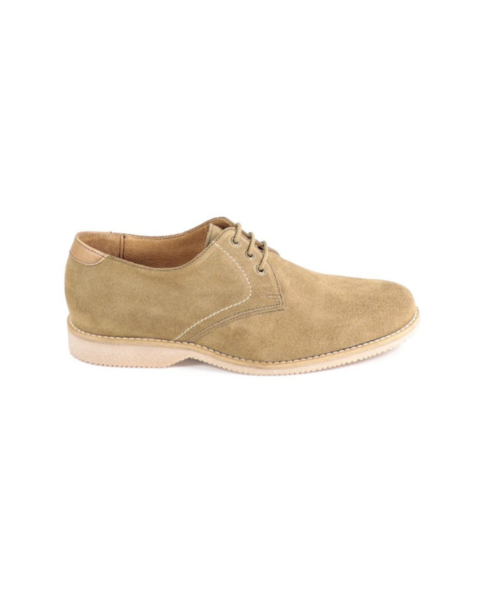 Men's Shoes in Suede Taupe with Wholesalers Ginova