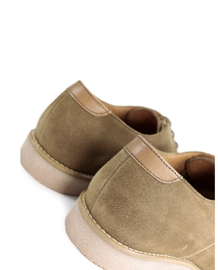Men's Shoes in Suede Taupe with Wholesalers Ginova