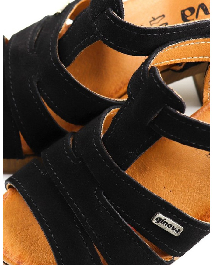 Damas Sandalias Compensado por Tiras Ginova