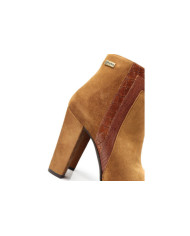 Botas Camel de Salto Alto Ginova Compensadas