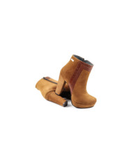 Camel Ankle Boots High Ginova Compensated