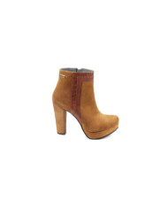 Botas Camel de Salto Alto Ginova Compensadas