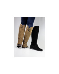 Botas Rasas com Cano Alto Ginova