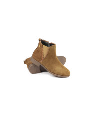 Botas Camel de Senhora Rasas Ginova com Elástico