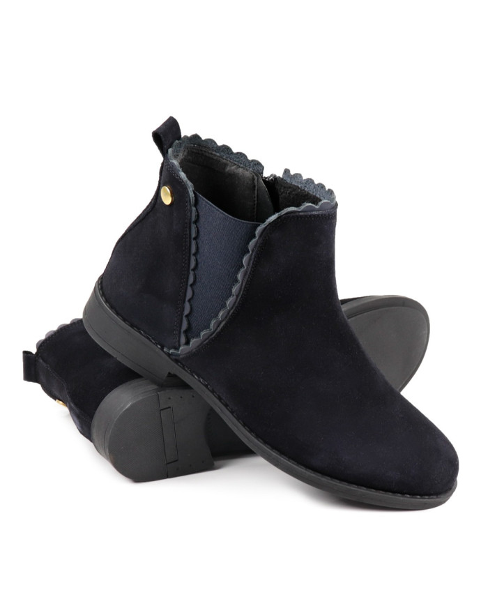 Blue Boots of Lady Rasas Ginova with Elastic