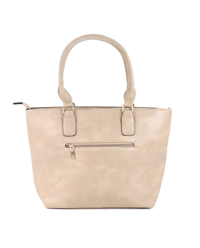 Bolsa de Taupe para Mujer con cierre frontal