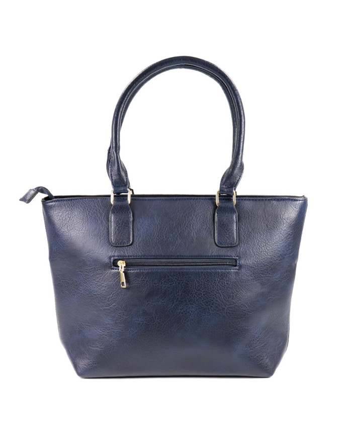 Caso azul de las mujeres con cierre frontal