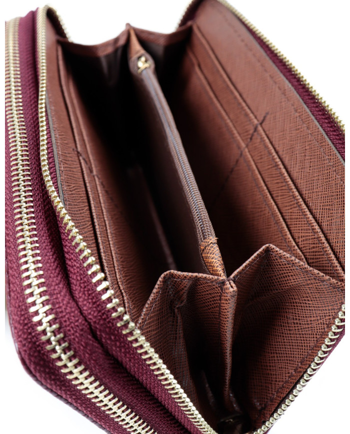 Cartera de mariposa de mujeres con particiones