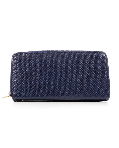 Women's Blue Wallet with Partitions