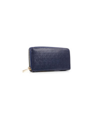 Women's Blue Wallet with Partitions