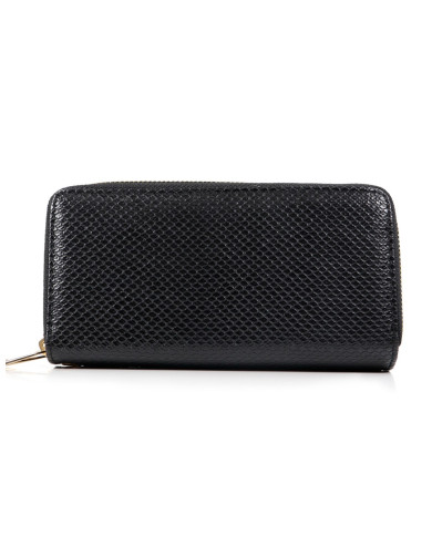 Women's Black Wallet with Partitions