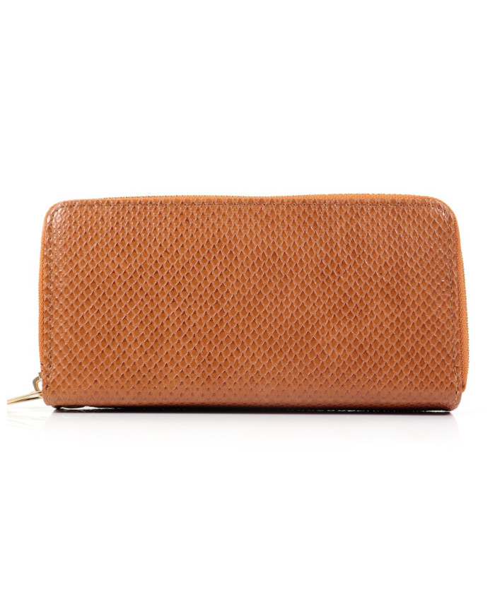 Women's Camel Wallet with Partitions