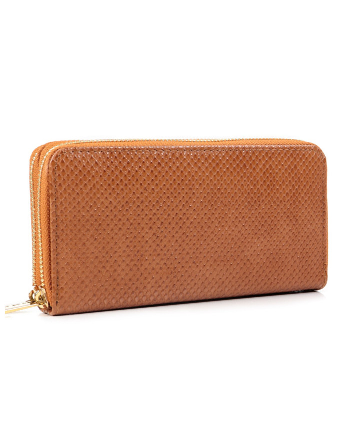 Women's Camel Wallet with Partitions