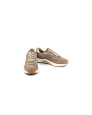 Ginova Women's Taupe Trainer in Camurça