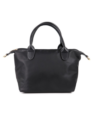 Mala Shopper Nylon Preta Ginova
