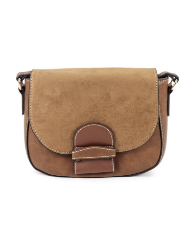 Camel Tiracolo case with seams