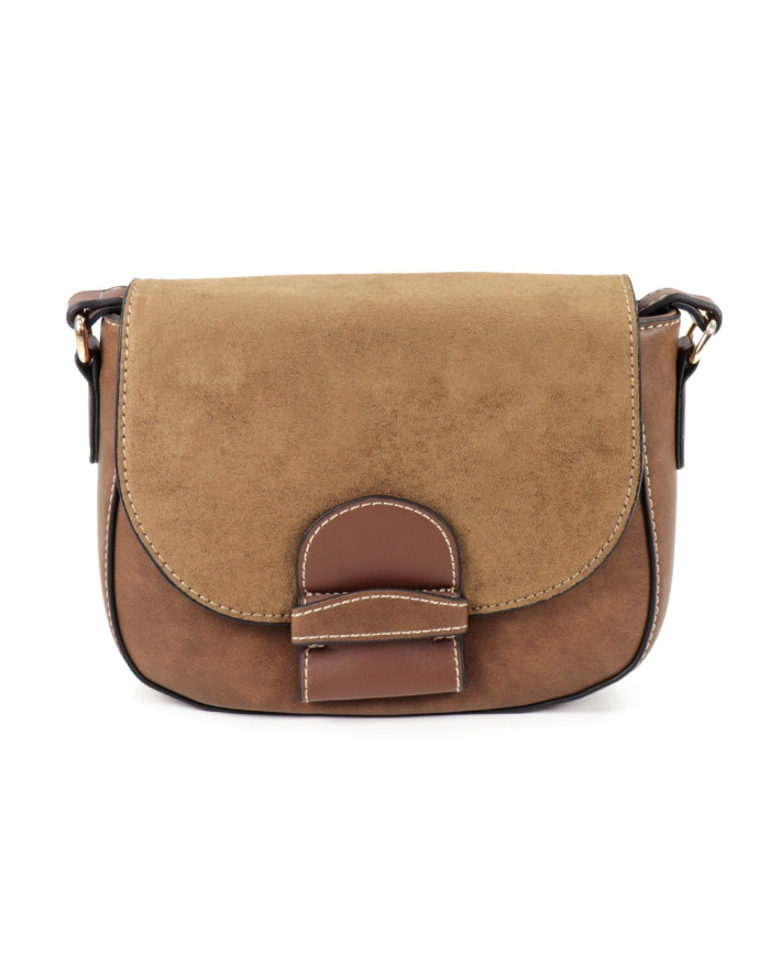 Camel Tiracolo case with seams