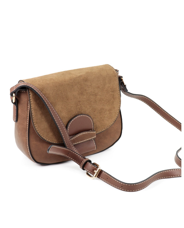 Camel Tiracolo case with seams