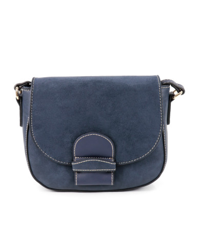 Blue Stripe Bag with Seams